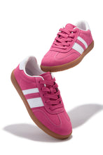 Load image into Gallery viewer, Around Town Lace Up Sneakers - Pink
