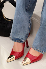 Load image into Gallery viewer, Sophia Slingback Pumps - Red
