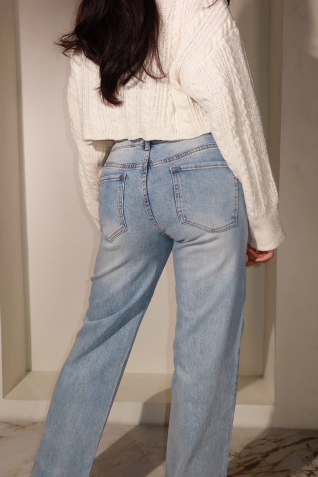 Load image into Gallery viewer, Starlight Embellished Jean - Denim
