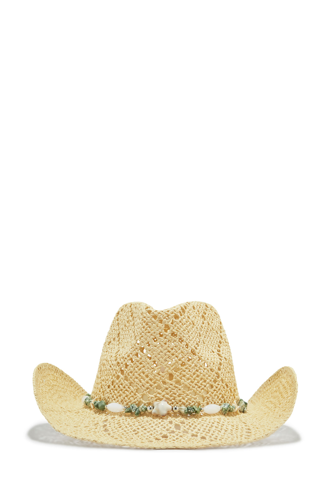 Gloriana Straw Western Hat - Ivory