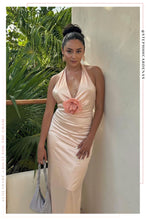 Load image into Gallery viewer, Sweet Feeling Halter Neck Maxi Dress - Blush
