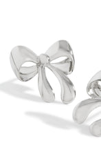 Load image into Gallery viewer, Tamara Bow Tie Earring - Silver

