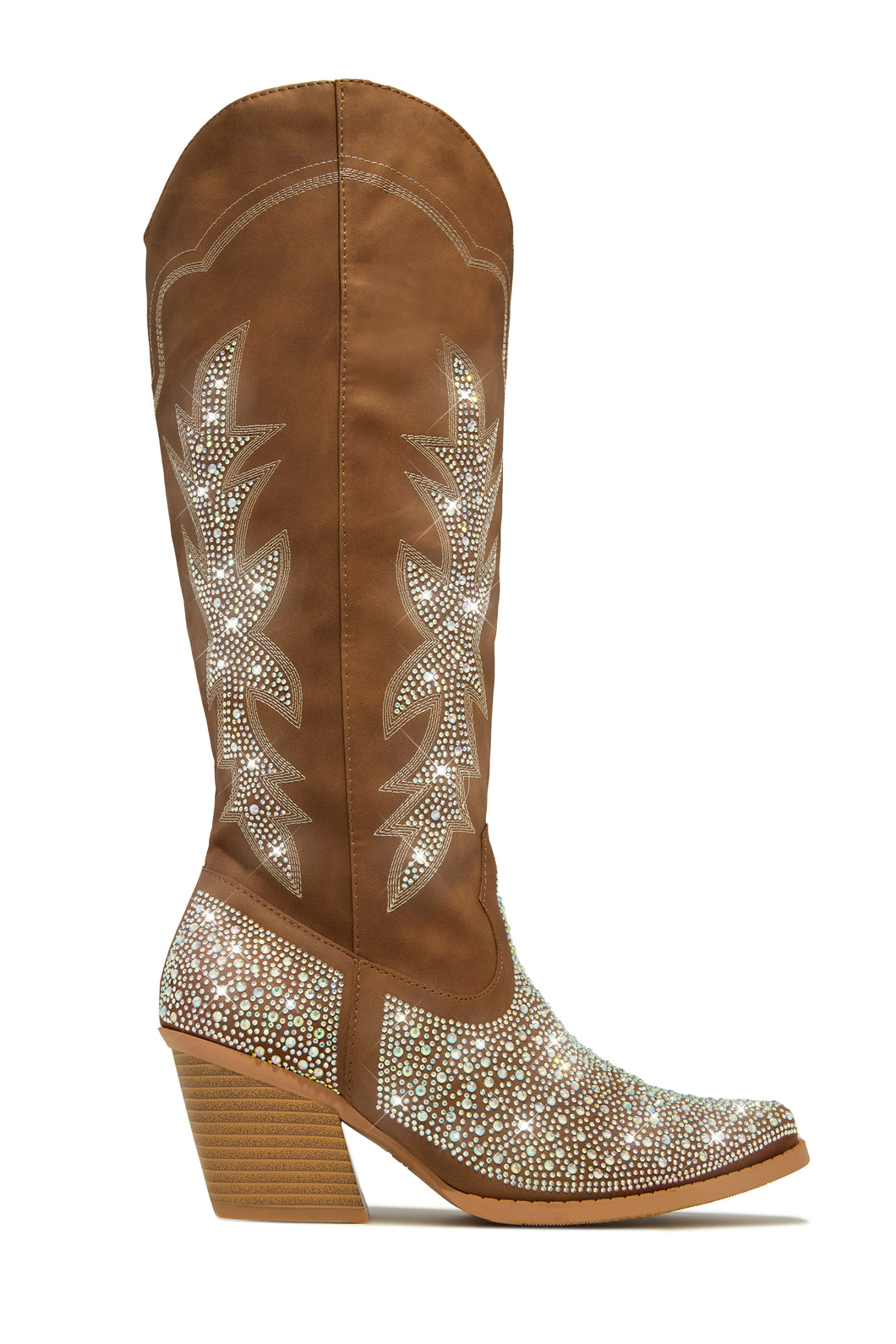 Tan Embellished Cowgirl Boots