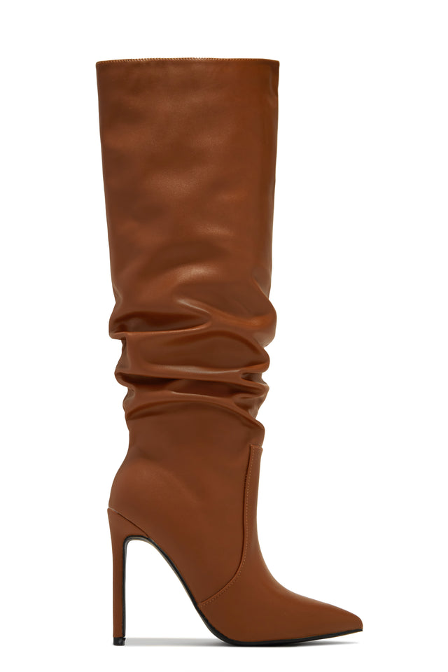 Orange high heel boots store