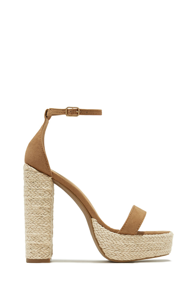 Camel colored platform pumps deals