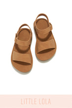 Load image into Gallery viewer, Little Lola Tan Sandals
