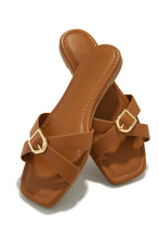 Load image into Gallery viewer, Vacation Island Slip On Sandals - Tan
