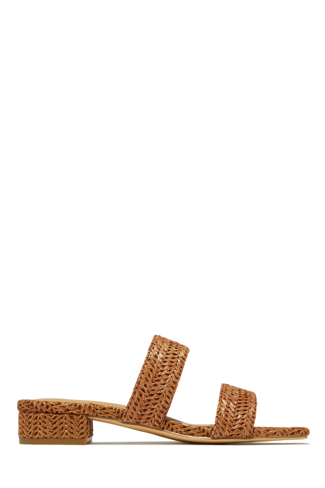 Load image into Gallery viewer, Straw Block Heel Sandal
