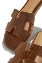 Load image into Gallery viewer, Tan Croc Sandals
