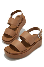 Load image into Gallery viewer, Samina Platform Sandals - Tan
