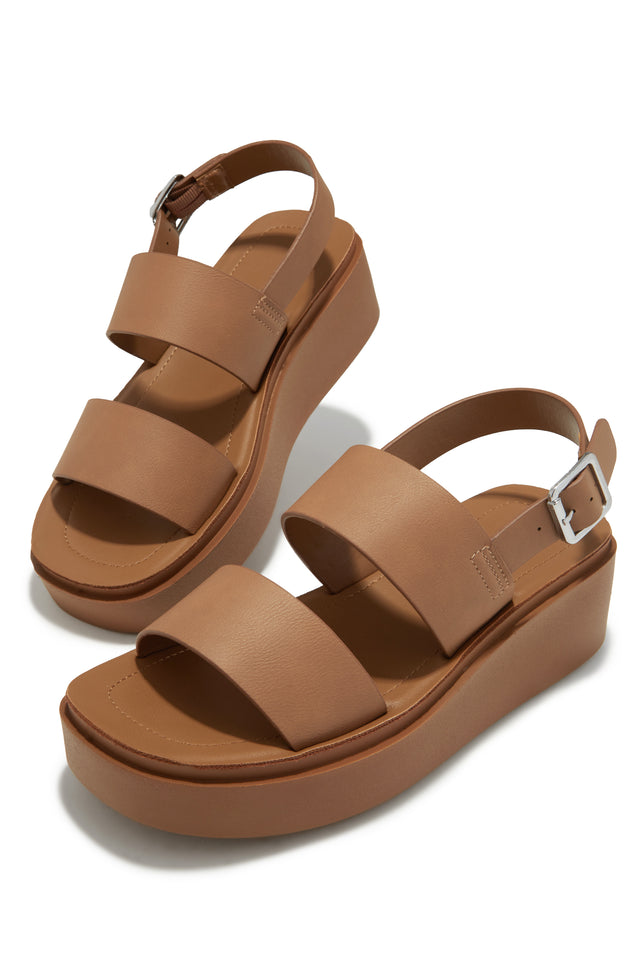 Load image into Gallery viewer, Samina Platform Sandals - Tan
