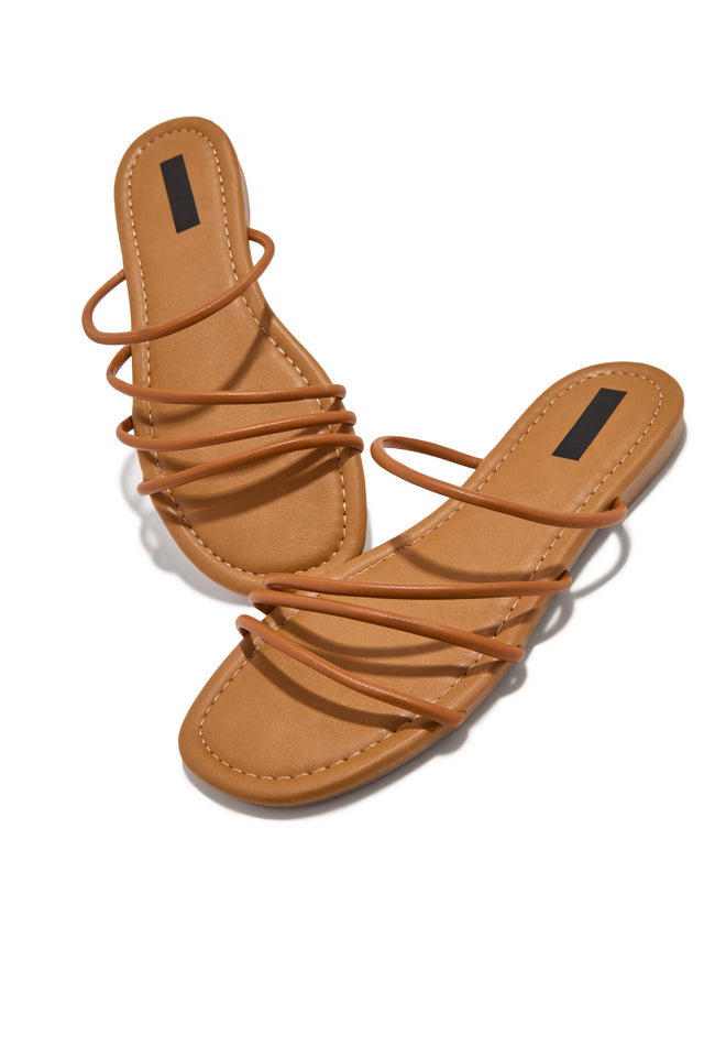 Load image into Gallery viewer, Sunny In Paradise Slip On Sandals - Tan
