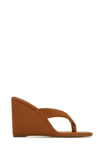 Load image into Gallery viewer, Alena Wedge Heel Mules - Tan
