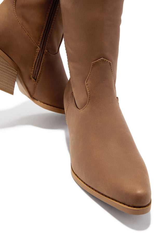 Load image into Gallery viewer, Festival Forever Cowgirl Boots - Tan
