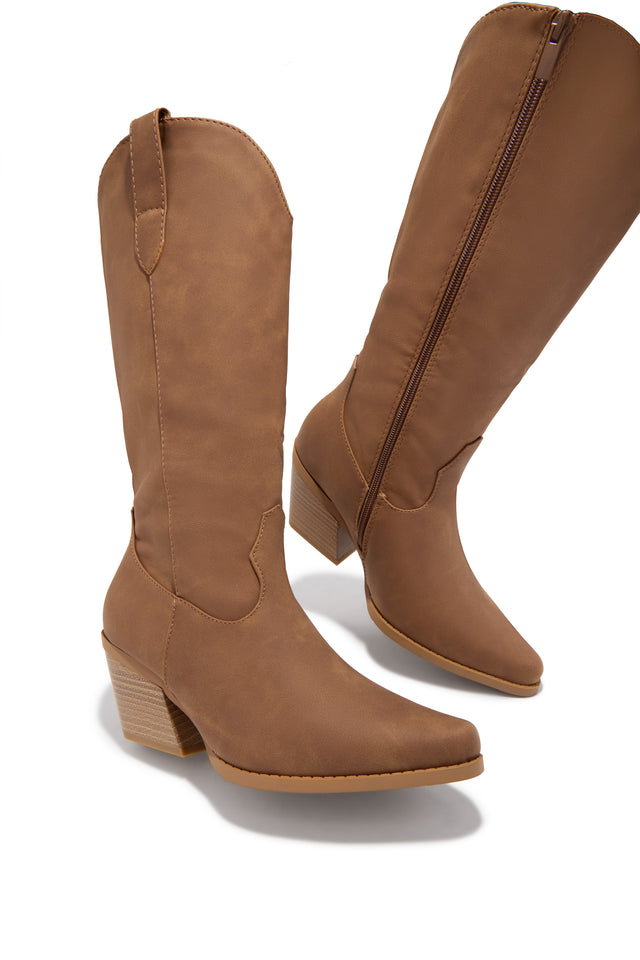 Load image into Gallery viewer, Festival Forever Cowgirl Boots - Tan
