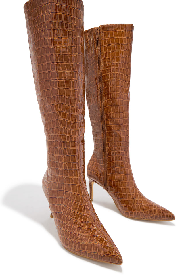 Load image into Gallery viewer, Chrissy Mid Heel Boots - Tan

