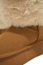 Load image into Gallery viewer, Tan Faux Fur Boots with Platform Sole
