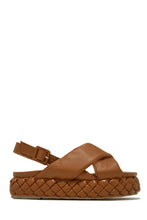 Load image into Gallery viewer, Braided Detail Tan Sandals
