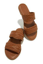 Load image into Gallery viewer, Tan Woven Strap Sandals
