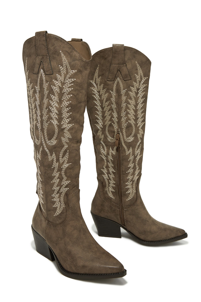 Load image into Gallery viewer, Western Brown Boots
