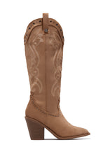 Load image into Gallery viewer, Festival Season Cowgirl Boots - Camel Suede
