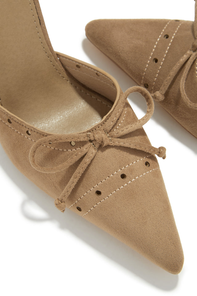 Load image into Gallery viewer, Coraima Mule Heel Pumps - Nude
