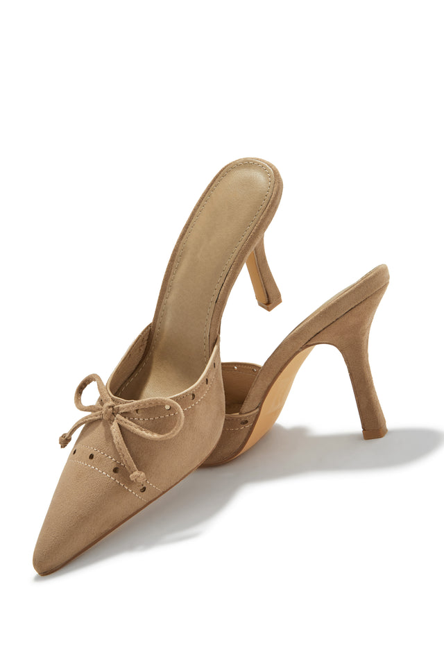Load image into Gallery viewer, Coraima Mule Heel Pumps - Nude

