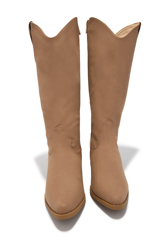 Load image into Gallery viewer, Festival Forever Cowgirl Boots - Taupe
