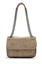 Load image into Gallery viewer, Alicia Quilted Flap Crossbody Bag - Ivory
