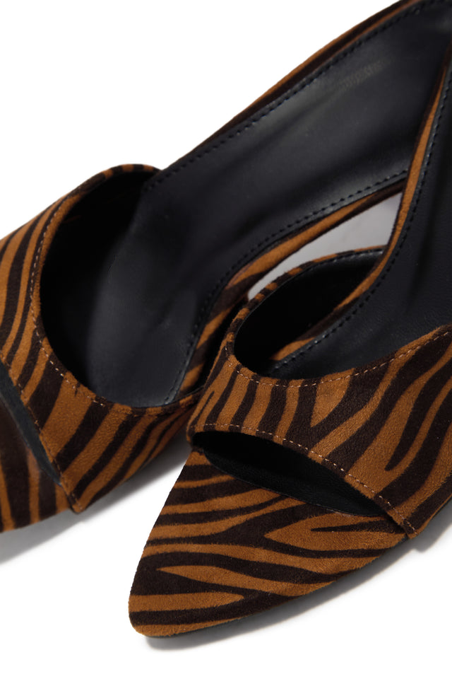 Load image into Gallery viewer, Myra Mid Heel Mules - Tiger
