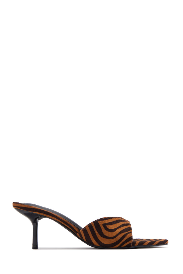 Load image into Gallery viewer, Myra Mid Heel Mules - Tiger
