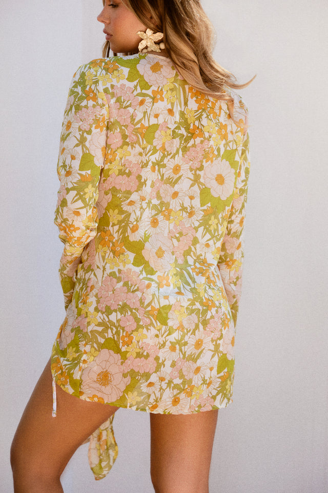 Load image into Gallery viewer, Floral Chiffon Coverup Set
