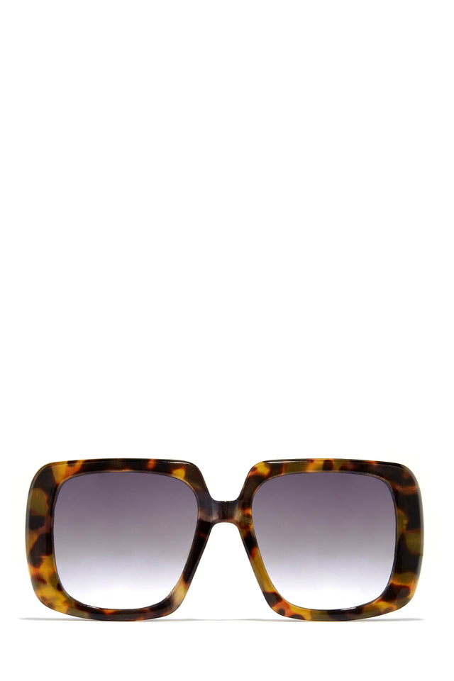 Oversized square tortoise sunglasses sale