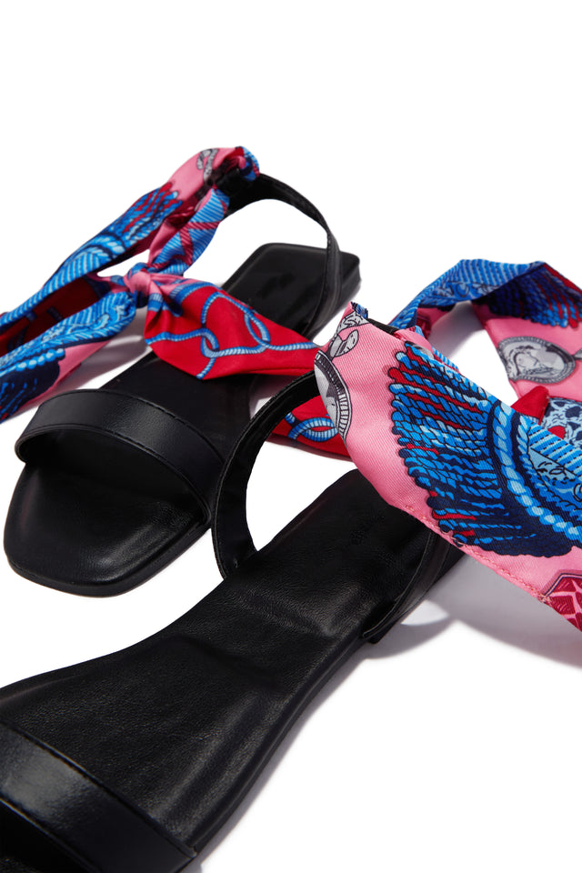 Load image into Gallery viewer, Tropicana Lace Up Sandals - Black
