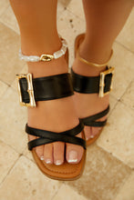 Load image into Gallery viewer, Turks &amp; Caicos Slip On Sandals - Black
