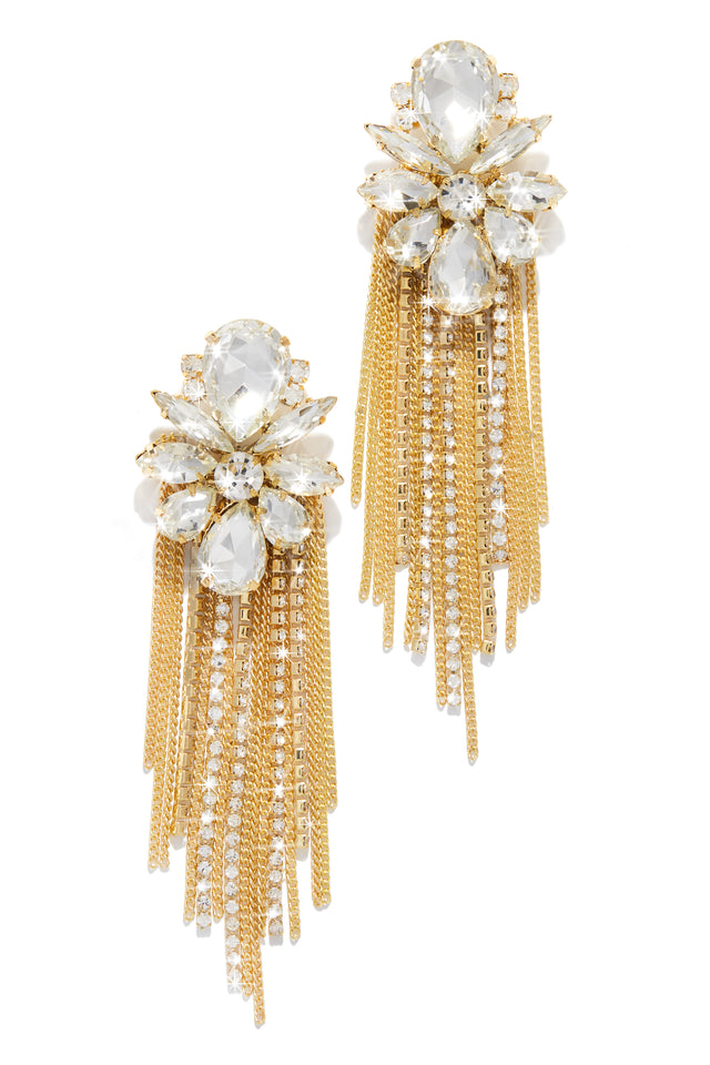Load image into Gallery viewer, Gold Embellished Earrings
