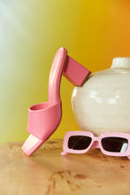 Load image into Gallery viewer, Pink Single Sole Mule Heels
