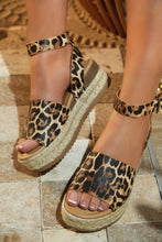 Load image into Gallery viewer, Voyage Platform Espadrille Sandals - Cheetah
