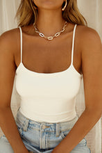 Load image into Gallery viewer, Gold Chain Necklace and White Bodysuit
