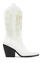 Load image into Gallery viewer, White Embellished Cowgirl Boots
