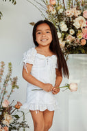 White Eyelet Mini Dress