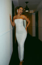 Load image into Gallery viewer, White Embellished Maxi Dress
