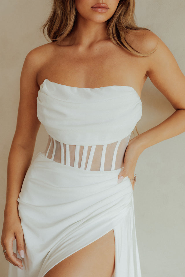 Load image into Gallery viewer, Corset Top Maxi Dress
