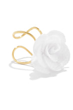 Load image into Gallery viewer, Gabriella Rosette Ring - White
