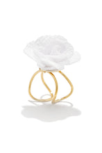 Load image into Gallery viewer, Gabriella Rosette Ring - White
