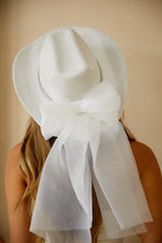 Load image into Gallery viewer, Bridal Hat with White Bow
