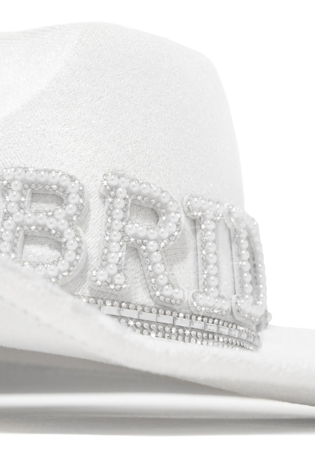 Load image into Gallery viewer, Cowgirl Hat with Beaded Bride Patchwork
