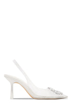 Load image into Gallery viewer, Elyza Embellished Slingback Heel Pumps - Denim
