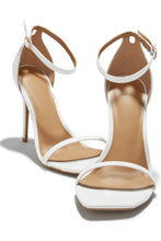 Load image into Gallery viewer, White Open Toe High Heels
