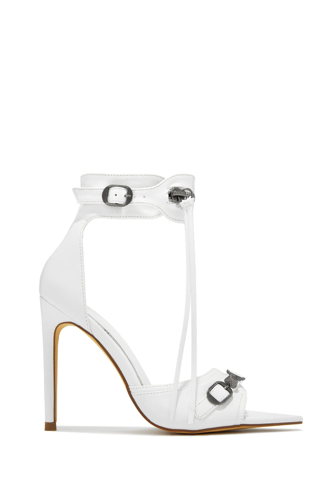 Load image into Gallery viewer, White Bridal Summer High Heels
